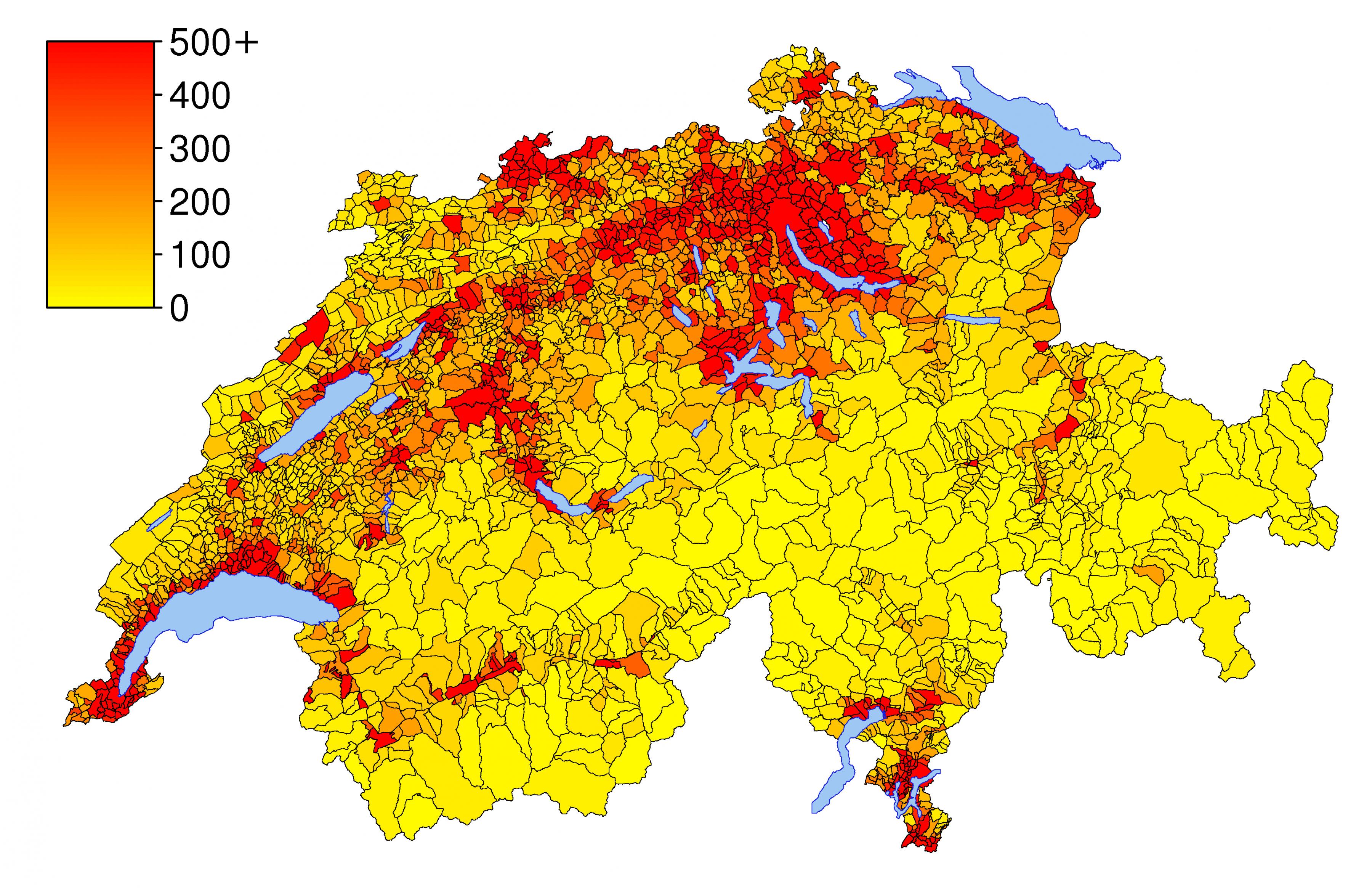 Swiss Population Map