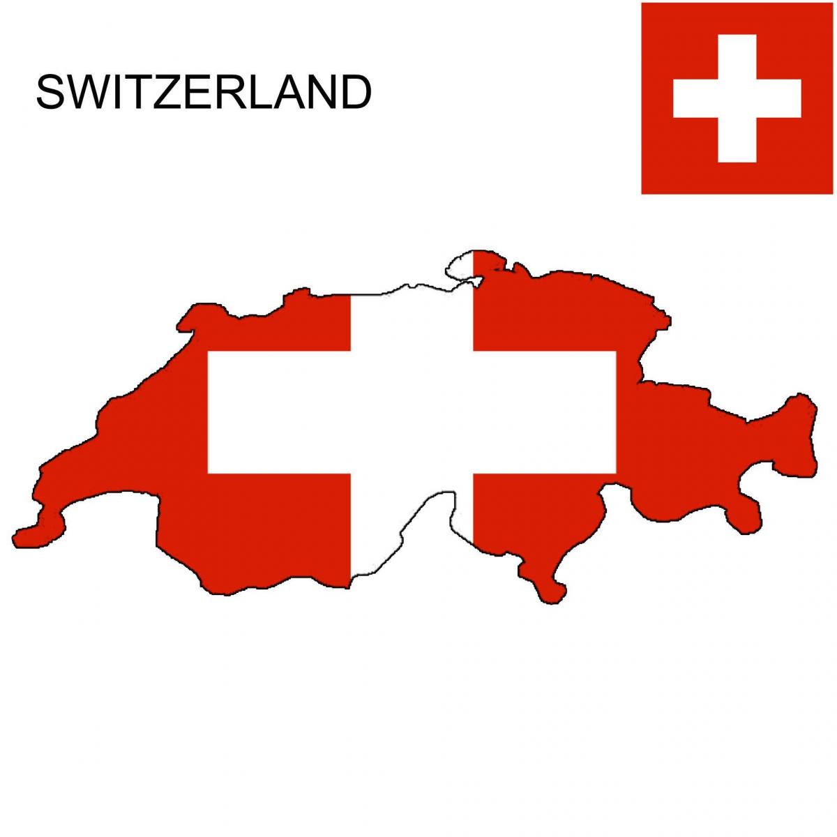 carte de la suisse, drapeau