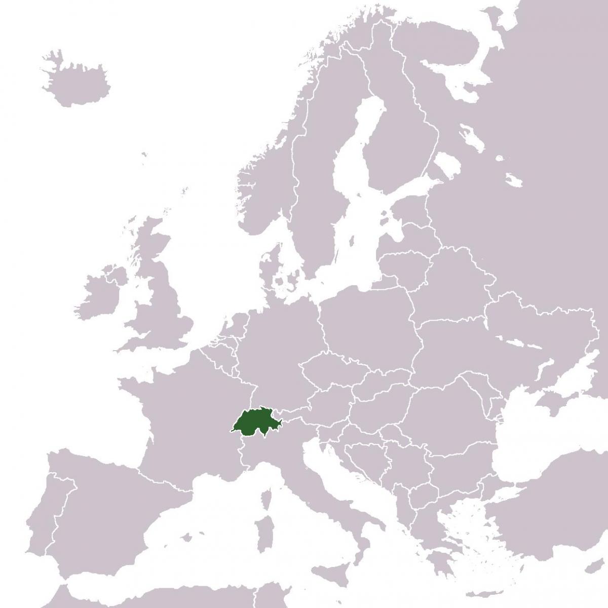 la suisse emplacement dans la carte de l'europe