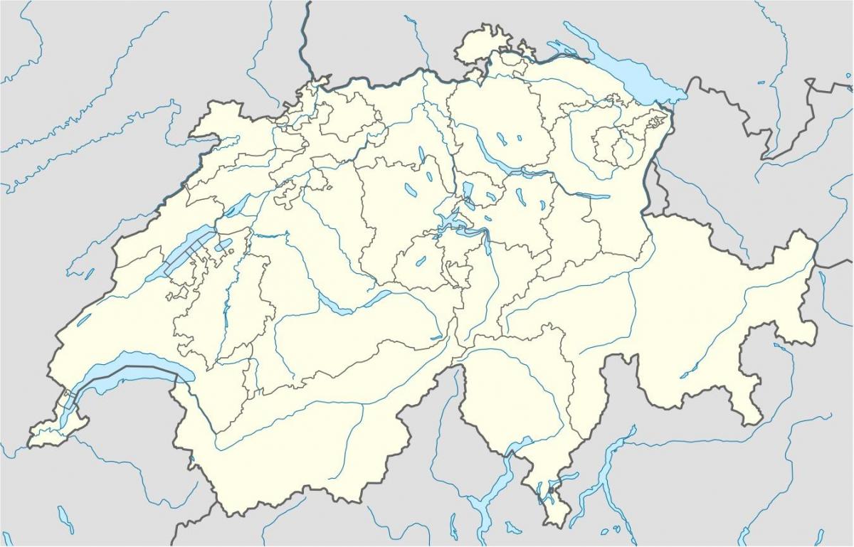 carte de la suisse de carte de vecteur