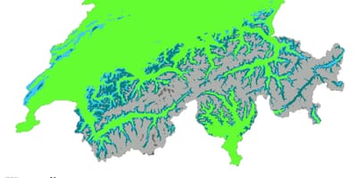 Carte de la suisse, le climat