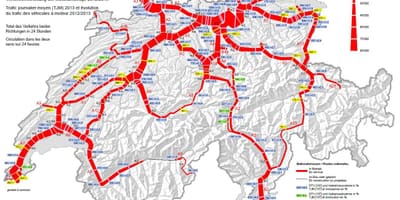 Carte de la suisse, la vignette