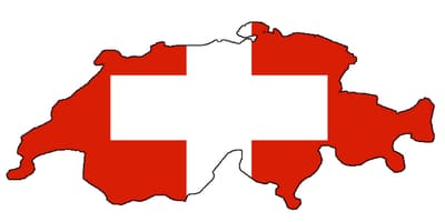 Carte de la suisse, drapeau