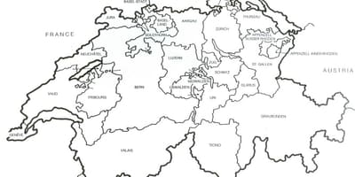 Suisse carte vierge