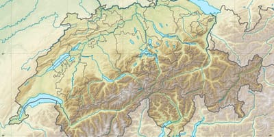 Carte de la suisse de secours