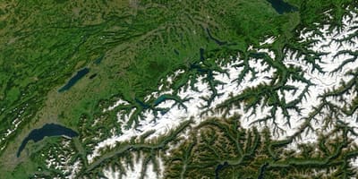 Carte de la suisse par satellite